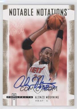 2007-08 Fleer Hot Prospects - Notable Notations #NN-AM - Alonzo Mourning /50