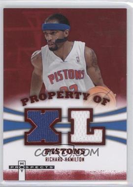 2007-08 Fleer Hot Prospects - Property Of Materials - Red #PO-RH - Richard Hamilton /25