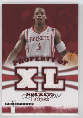 2007-08 Fleer Hot Prospects - Property Of Materials - Red #PO-SF - Steve Francis /25