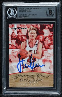 2007-08 Fleer Hot Prospects - Supreme Court #SC-17 - Steve Kerr [BAS BGS Authentic]