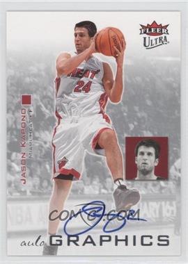 2007-08 Fleer Ultra - Autographics - Blue Ink #AU-JK - Jason Kapono