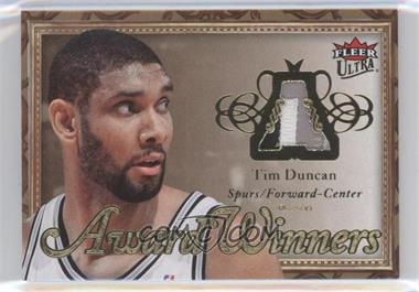 2007-08 Fleer Ultra - Award Winners Memorabilia - Patch #AW-TD - Tim Duncan /25