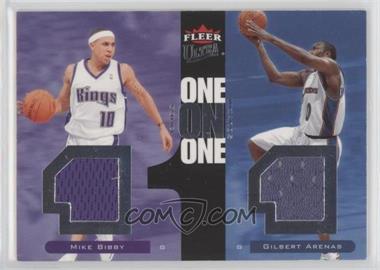 2007-08 Fleer Ultra - One on One Memorabilia #OO-BA - Mike Bibby, Gilbert Arenas /99