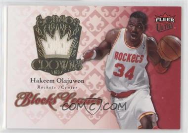 2007-08 Fleer Ultra - Season Crowns - Memorabilia #SC-6 - Hakeem Olajuwon