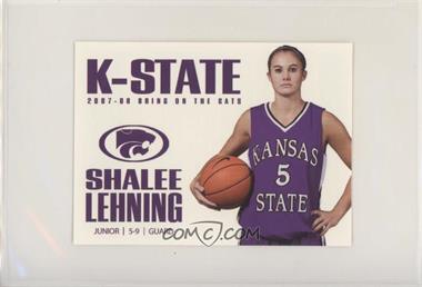 2007-08 Kansas State Wildcats Women's Team Issue - [Base] #_SHLE - Shalee Lehning