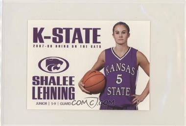 2007-08 Kansas State Wildcats Women's Team Issue - [Base] #_SHLE - Shalee Lehning