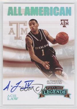 2007-08 Press Pass Legends - All American - Platinum Autograph #AA-AL - Acie Law /25