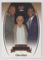 Checklist - Jerry Tarkanian, Stacey Augmon, Larry Johnson #/899