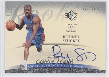 2007-08 SP Authentic - [Base] - Retail #126 - Rookie Authentics Autograph - Rodney Stuckey /599