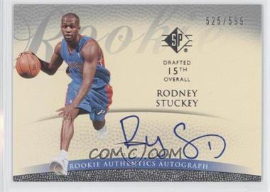 2007-08 SP Authentic - [Base] - Retail #126 - Rookie Authentics Autograph - Rodney Stuckey /599
