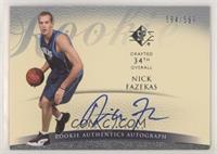 Rookie Authentics Autograph - Nick Fazekas #/599