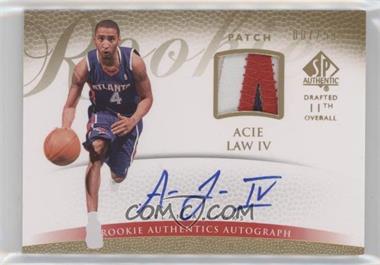 2007-08 SP Authentic - [Base] #123 - Rookie Authentics Autograph Patch - Acie Law IV /599