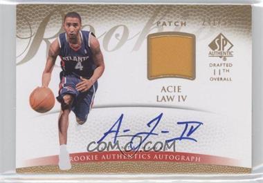 2007-08 SP Authentic - [Base] #123 - Rookie Authentics Autograph Patch - Acie Law IV /599