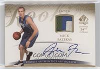 Rookie Authentics Autograph Patch - Nick Fazekas #/599