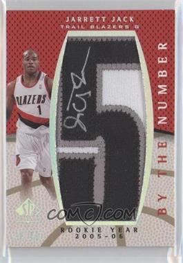 2007-08 SP Authentic - By the Number Manufactured Patch Autographs - Rookie Year #BN-JJ - Jarrett Jack /50