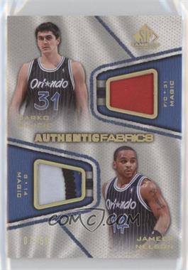 2007-08 SP Game Used - Authentic Fabrics Dual - Patch #AFD-MN - Darko Milicic, Jameer Nelson /50