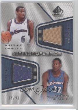 2007-08 SP Game Used - Authentic Fabrics Dual #AFD-DB - Antonio Daniels, Andray Blatche /99