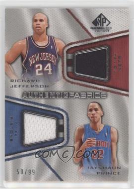 2007-08 SP Game Used - Authentic Fabrics Dual #AFD-JP - Richard Jefferson, Tayshaun Prince /99