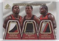 Martell Webster, Brandon Roy, Zach Randolph [EX to NM] #/25