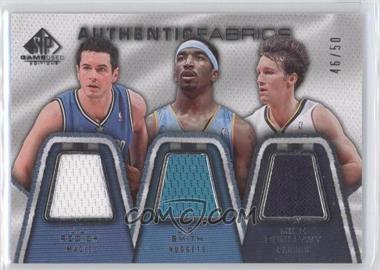 2007-08 SP Game Used - Authentic Fabrics Triple #AFT-RSD - J.J. Redick, J.R. Smith, Mike Dunleavy Jr. /50