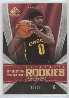2007-08 SP Game Used - [Base] - Gold #165 - Aaron Brooks /25