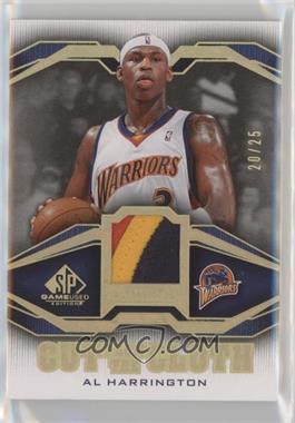 2007-08 SP Game Used - Cut from the Cloth - Patch #CC-AH - Al Harrington /25