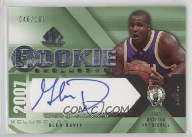 2007-08 SP Game Used - Rookie Exclusives Autographs #RE-GD - Glen Davis /100
