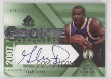 2007-08 SP Game Used - Rookie Exclusives Autographs #RE-GD - Glen Davis /100