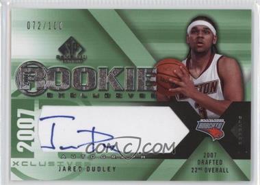 2007-08 SP Game Used - Rookie Exclusives Autographs #RE-JD - Jared Dudley /100