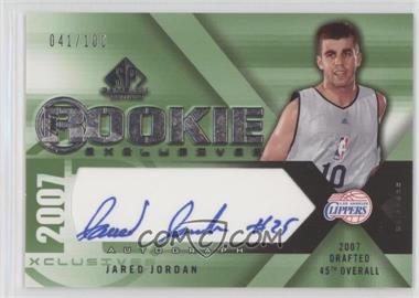 2007-08 SP Game Used - Rookie Exclusives Autographs #RE-JJ - Jared Jordan /100