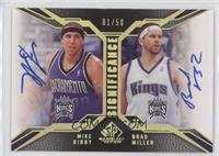 Mike Bibby, Brad Miller #/50