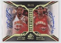 Shelden Williams, Marvin Williams #/25