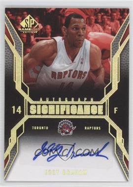 2007-08 SP Game Used - Significance Autographs #SI-JG - Joey Graham