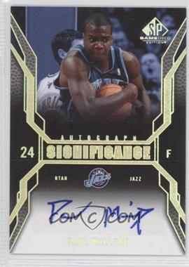 2007-08 SP Game Used - Significance Autographs #SI-PM - Paul Millsap