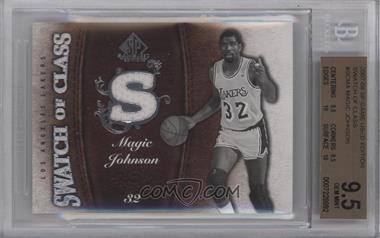 2007-08 SP Game Used - Swatch of Class #SC-MA - Magic Johnson [BGS 9.5 GEM MINT]