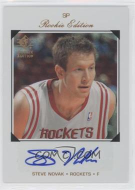 2007-08 SP Rookie Edition - [Base] - Autographs #184 - 1998-99 SP Veteran/Legend Design - Steve Novak