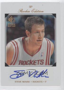 2007-08 SP Rookie Edition - [Base] - Autographs #184 - 1998-99 SP Veteran/Legend Design - Steve Novak