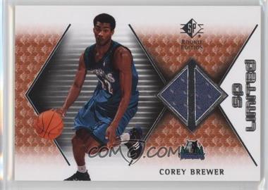 2007-08 SP Rookie Edition - SP Limited #SP-CB - Corey Brewer