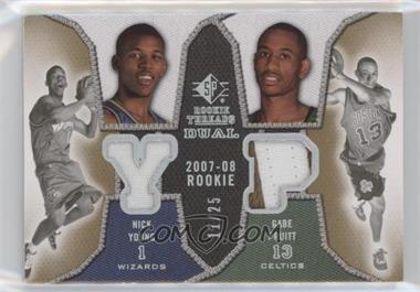 2007-08 SP Rookie Threads - Dual Rookie Threads - Patch #DRT-YP - Nick Young, Gabe Pruitt /25