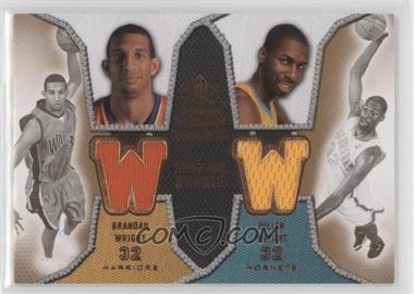 2007-08 SP Rookie Threads - Dual Rookie Threads #DRT-WW - Brandan Wright, Julian Wright