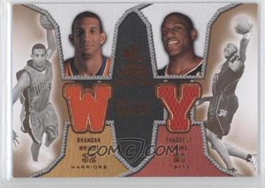 2007-08 SP Rookie Threads - Dual Rookie Threads #DRT-WY - Brandan Wright, Thaddeus Young