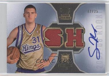 2007-08 SP Rookie Threads - Rookie Threads - Patch Autographs #RT-SH - Spencer Hawes /25