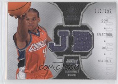 2007-08 SP Rookie Threads - Rookie Threads - Silver #RT-JD - Jared Dudley /199