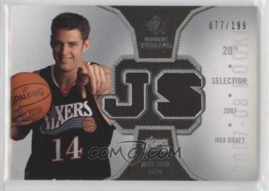 2007-08 SP Rookie Threads - Rookie Threads - Silver #RT-JS - Jason Smith /199 [EX to NM]