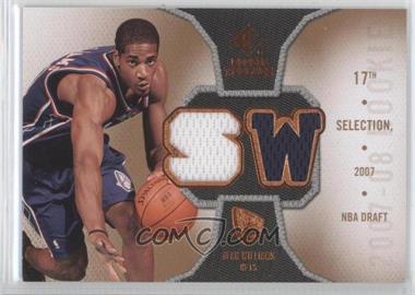 2007-08 SP Rookie Threads - Rookie Threads #RT-SW - Sean Williams