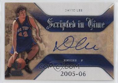 2007-08 SP Rookie Threads - Scripted in Time #SIT-DL - David Lee