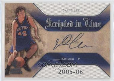 2007-08 SP Rookie Threads - Scripted in Time #SIT-DL - David Lee