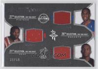 Arron Afflalo, Aaron Brooks, Daequan Cook #/50