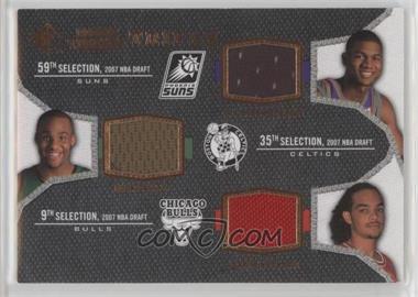 2007-08 SP Rookie Threads - Triple Rookie Threads #TRT-NDS - D.J. Strawberry, Glen Davis, Joakim Noah