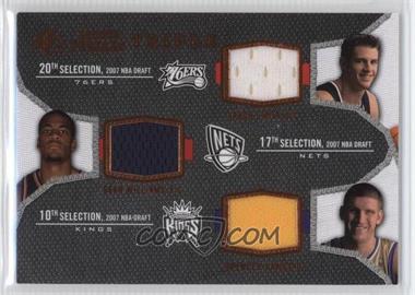 2007-08 SP Rookie Threads - Triple Rookie Threads #TRT-SHW - Jason Smith, Sean Williams, Spencer Hawes